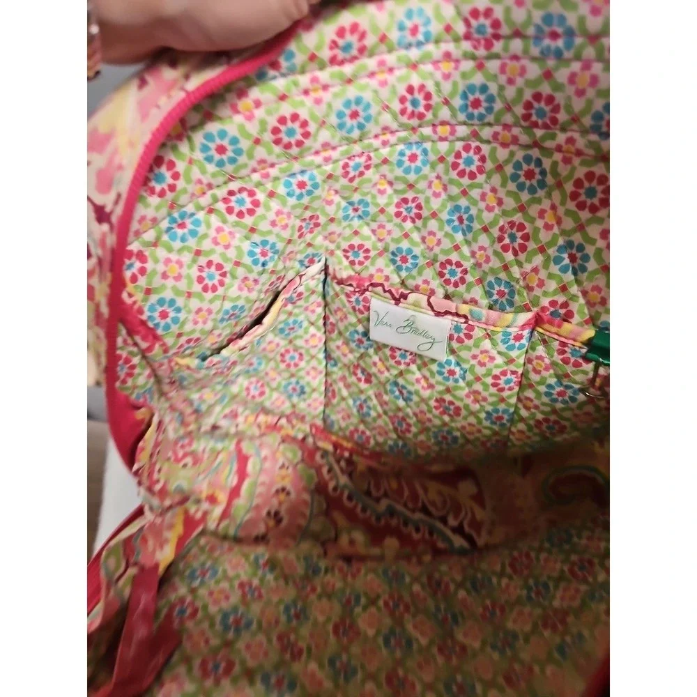Vera‎ Bradley Set Bag Lots Of Pockets Zip